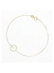 DIAMANTA Złota bransoletka "Barette encerclée" z diamentami rozmiar: onesize. Żółte bransoletki damskie DIAMANTA, złote. Za 861.99 zł.