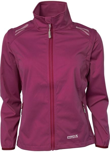 Damska wodoodporna kurtka softshell Pro-X Elements Hellen. Zielone kurtki damskie PRO-X ELEMENTS, bez wzorów, z materiału, bez kaptura. Za 441.50 zł.