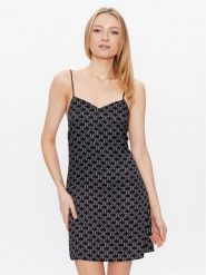 KARL LAGERFELD Koszula nocna 225W2135 Czarny Regular Fit. Czarne koszule nocne i halki KARL LAGERFELD, bez wzorów, z wiskozy, bez ramiączek. Za 599.99 zł.