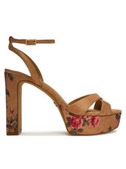 Aldo Sandały Rosine 14190516 Beżowy. Brązowe kozaki damskie ALDO, z materiału, bez obcasa, na słupku, bez zapięcia. Za 509.99 zł.