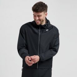 Kurtka przeciwdeszczowa Rogelli Commuter Core. Czarne kurtki damskie Rogelli, m, bez wzorów, bez kaptura. Za 240.00 zł.