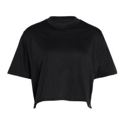 Koszulka treningowa damska Under Armour Campus Boxy Crop. Czarne koszulki damskie Under Armour, s, bez wzorów, bez kołnierzyka, bez ramiączek. Za 119.99 zł.