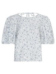MOSS COPENHAGEN Bluzka w kolorze błękitnym rozmiar: S. Niebieskie bluzki damskie Moss Copenhagen, s, bez wzorów, z wiskozy, klasyczne, bez kołnierzyka, bez ramiączek. Za 122.96 zł.