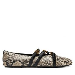Baleriny MICHAEL Michael Kors. Brązowe balerinki damskie MICHAEL Michael Kors, bez wzorów. Za 330.99 zł.