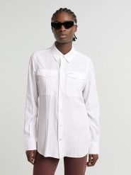 G-Star Koszula w kolorze białym rozmiar: XL. Białe koszule damskie G-Star, xl, bez wzorów, retro, bez kołnierzyka, bez ramiączek. Za 213.69 zł.
