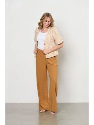 &Co Woman Spodnie "Nelly" w kolorze karmelowym rozmiar: XL. Brązowe spodnie materiałowe damskie &Co Woman, bez wzorów, z materiału. Za 144.92 zł.