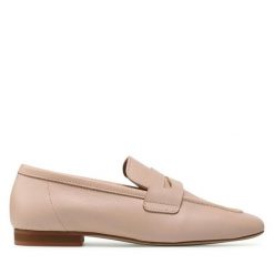 Lordsy GINO ROSSI. Czerwone półbuty damskie Gino Rossi, bez wzorów, bez obcasa, bez zapięcia. Za 279.99 zł.