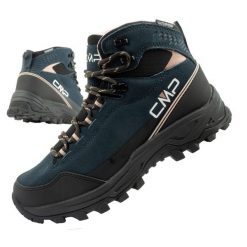 Buty trekkingowe damskie CMP Myzar wodoodporne za kostkę. Czarne obuwie trekkingowe damskie CMP, z materiału, za kostkę, bez zapięcia. Za 448.65 zł.