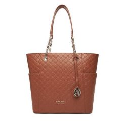 Torebka Nine West. Brązowe shopper bag Nine West, bez wzorów, bez dodatków. Za 269.99 zł.