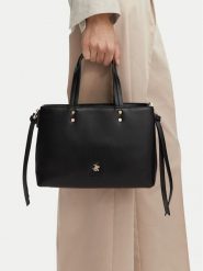 Beverly Hills Polo Club Torebka EO-BHPC-C-025-10 Czarny. Czarne torebki klasyczne damskie Beverly Hills Polo Club, ze skóry, bez dodatków. Za 249.99 zł.