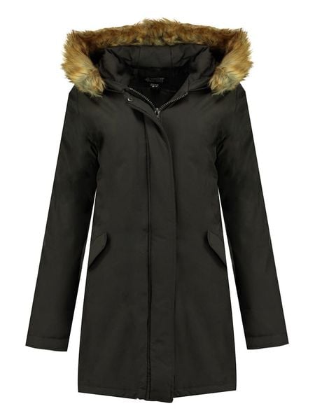 Canadian Peak Płaszcz zimowy "Dinastipeak" w kolorze ciemnoszarym rozmiar: S. Szare płaszcze damskie Canadian Peak, na zimę, s, bez wzorów, z puchu, bez kaptura. Za 250.94 zł.