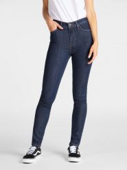 SPODNIE DAMSKIE LEE IVY SUPER SKINNY HIGH DARK HUNT L32EMOHW 112107429. Białe rurki damskie Lee, z aplikacjami, z bawełny, z podwyższonym stanem. Za 209.99 zł.