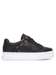 Guess Sneakersy FLTGXL ELE12 Czarny. Czarne obuwie sportowe damskie Guess, ze skóry, bez zapięcia. Za 414.99 zł.