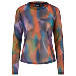 Damska koszulka z dzianiny z długim rękawem Urban Classics AOP. Koszulki damskie Urban Classics, bez wzorów, z dzianiny, bez kołnierzyka, bez ramiączek. Za 183.50 zł.