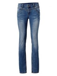 Heine Dżinsy - Regular fit - w kolorze niebieskim rozmiar: W24. Niebieskie jeansy damskie Heine. Za 109.78 zł.