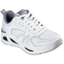 Adidasy Skechers Uno Ego-illustris Ai, Kobiety. Białe obuwie sportowe casual damskie Skechers, ze skóry ekologicznej, bez zapięcia. W wyprzedaży za 490.00 zł.