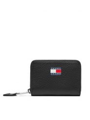Tommy Jeans Portfel Tjw Must Small Za AW0AW17642 Czarny. Czarne portfele damskie Tommy Jeans, bez wzorów, z jeansu. Za 179.99 zł.