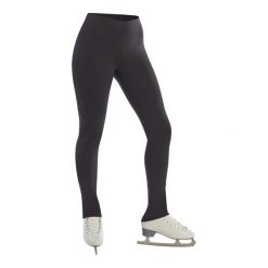 Legginsy Treningowe Do Jazdy Figurowej Na Łyżwach. Czarne legginsy damskie AXELYS, xl, bez wzorów, z elastanu. W wyprzedaży za 99.99 zł.
