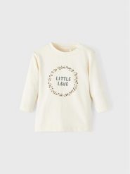 NAME IT Bluzka 13206931 Écru Regular Fit. Bluzki i koszule dziewczęce Name it, bez wzorów, z bawełny, bez kołnierzyka, bez ramiączek. Za 29.99 zł.