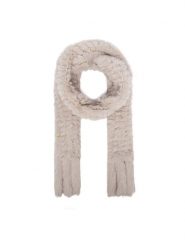 Guess Szalik W4BZ99 WGU30 Beżowy jasny. Brązowe szaliki damskie Guess, z aplikacjami. Za 344.99 zł.
