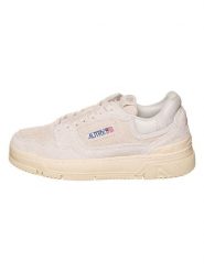 AUTRY Skórzane sneakersy "CLC Low" w kolorze kremowym rozmiar: 36. Brązowe obuwie sportowe damskie AUTRY, bez zapięcia. Za 482.03 zł.