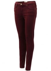 LEE SKINNY DAMSKIE SPODNIE SCARLETT RICH BURGUNDY L526GHIS. Czerwone rurki damskie Lee, bez wzorów, z jeansu. Za 359.99 zł.