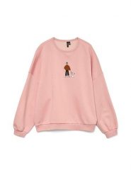 Vero Moda Bluza w kolorze jasnoróżowym rozmiar: XS. Różowe bluzy damskie Vero Moda, xs, bez wzorów, z bawełny, bez kaptura. Za 96.83 zł.