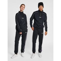 Bluza dresowa 1/4 zip Hummel Legacy Wesley. Czarne bluzy damskie Hummel, xl, bez wzorów, z dresówki, bez kaptura. Za 272.90 zł.