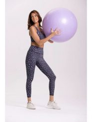 Onamaste Legginsy sportowe "Asa" w kolorze niebieskim rozmiar: S/M. Niebieskie legginsy damskie Onamaste, m, bez wzorów, z materiału. Za 131.43 zł.
