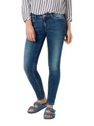Timezone Dżinsy "Sanya" - Skinny fit - w kolorze granatowym rozmiar: W29/L30. Niebieskie jeansy damskie Timezone. Za 131.74 zł.