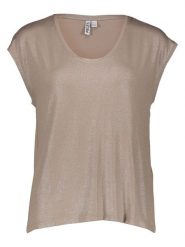 Pieces Koszulka w kolorze beżowym rozmiar: M. Brązowe bluzki damskie Pieces, m, bez wzorów, bez kołnierzyka, bez ramiączek. Za 48.73 zł.