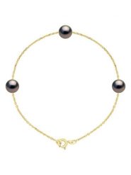 ATELIERS SAINT GERMAIN Złota bransoletka z perłami Tahiti rozmiar: onesize. Niebieskie bransoletki damskie ATELIERS SAINT GERMAIN, złote. Za 956.99 zł.