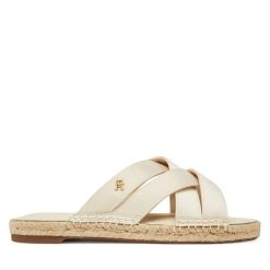 Espadryle Tommy Hilfiger. Brązowe espadryle damskie Tommy Hilfiger, bez wzorów, bez obcasa. Za 239.99 zł.