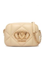 LOVE MOSCHINO Torebka JC4038PP1OLC0129 Beżowy. Brązowe listonoszki damskie Love Moschino, bez wzorów, ze skóry, bez dodatków. Za 879.99 zł.