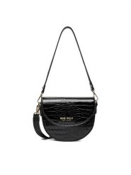 Nine West Torebka CEO-ZOE-S23806 Czarny. Czarne torebki klasyczne damskie Nine West, z materiału, bez dodatków. Za 189.99 zł.