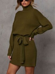 LA Angels Sukienka w kolorze khaki rozmiar: M. Brązowe sukienki damskie LA Angels, bez wzorów, ze splotem, bez ramiączek. Za 192.33 zł.