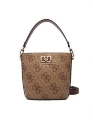 Guess Torebka Karnilla Logo HWOS99 01010 Brązowy. Brązowe torebki klasyczne damskie Guess, ze skóry, bez dodatków. Za 589.99 zł.