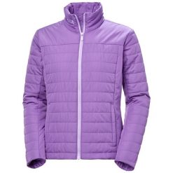 Damska kurtka puchowa Helly Hansen Crew 2.0. Fioletowe kurtki damskie Helly Hansen, bez wzorów, z puchu, bez kaptura. W wyprzedaży za 509.25 zł.