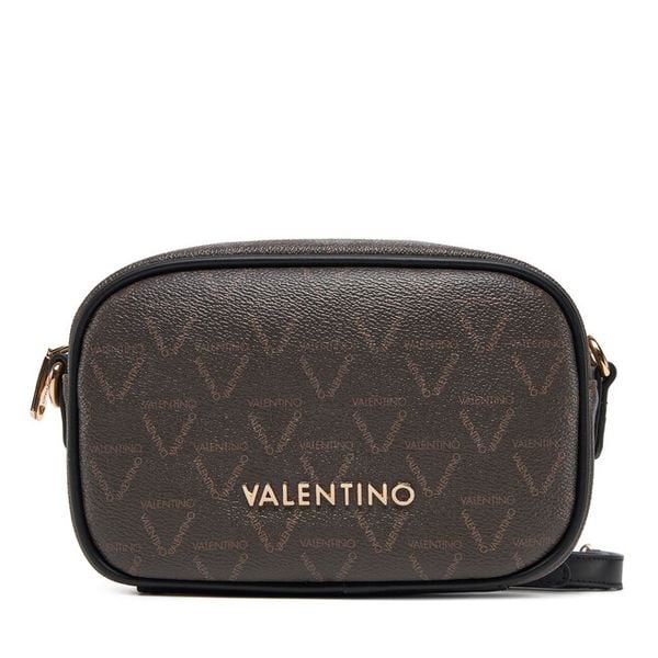 Torebka Valentino. Brązowe listonoszki damskie Valentino, bez wzorów, bez dodatków. Za 247.99 zł.