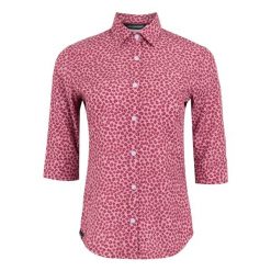 Damska Lekka Koszula W Kwiaty Kinnis. Czerwone koszule damskie Regatta, bez wzorów, casualowe, bez kołnierzyka, bez ramiączek. Za 70.99 zł.