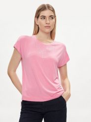 Liu Jo T-Shirt TA4194 JS360 Różowy Regular Fit. Czerwone t-shirty damskie Liu Jo, l, bez wzorów, z wiskozy, bez kołnierzyka. Za 469.99 zł.