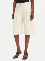 PINKO Bermudy Pascal 105245 A2M8 Beżowy Relaxed Fit. Brązowe szorty damskie Pinko, bez wzorów, z bawełny. Za 539.99 zł.