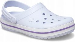 Crocs Damskie Buty Chodaki Klapki Crocband 11016 Clog. Białe klapki damskie Crocs, bez wzorów, z materiału, bez obcasa, bez zapięcia. Za 289.99 zł.