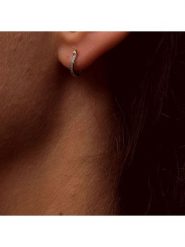 DIA DIAMONDS Srebrne kolczyki z diamentami rozmiar: onesize. Szare kolczyki damskie DIA DIAMONDS, z diamentem, srebrne. Za 267.92 zł.