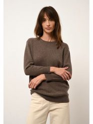 Just Cashmere Kaszmirowy sweter "Janice" w kolorze brązowym rozmiar: XL. Brązowe swetry klasyczne damskie Just Cashmere, xl, z kaszmiru, bez kołnierzyka. Za 459.04 zł.