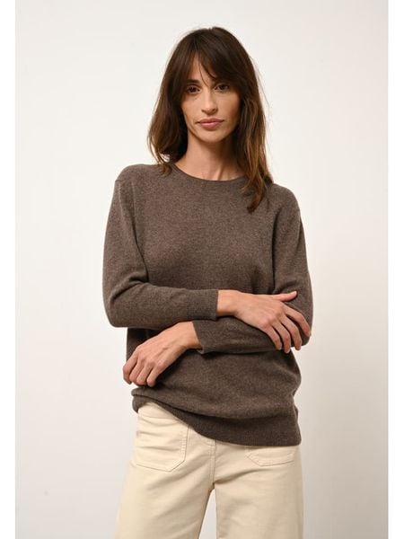 Just Cashmere Kaszmirowy sweter "Janice" w kolorze brązowym rozmiar: L. Brązowe swetry klasyczne damskie Just Cashmere, l, z kaszmiru, bez kołnierzyka. Za 418.69 zł.