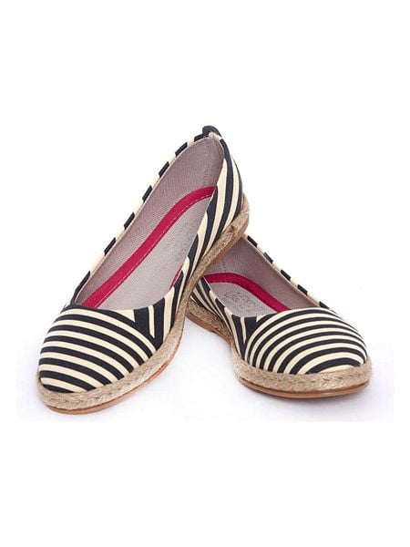 Goby Espadryle w kolorze czarno-kremowym rozmiar: 36. Brązowe espadryle damskie Goby, bez wzorów, bez obcasa. Za 164.95 zł.