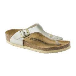 Klapki Birkenstock Gizeh Bs Jr 1015592 żółte. Żółte klapki damskie bez wzorów, z materiału, bez obcasa, bez zapięcia. Za 425.71 zł.