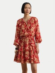 LAUREN RALPH LAUREN Sukienka letnia 200P08669001 Czerwony Regular Fit. Czerwone sukienki damskie Lauren Ralph Lauren, bez wzorów, z syntetyku, bez ramiączek. Za 1,299.00 zł.