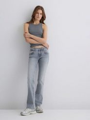 MAVI Dżinsy "Bella" - Flared fit - w kolorze antracytowym rozmiar: W30/L32. Szare jeansy damskie Mavi. Za 189.95 zł.